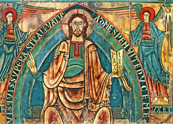 Canopy of Ribes de Freser (Ripollés), fragment of the 'Pantocrator'.