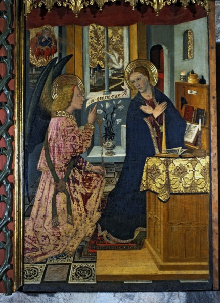 The Annunciation', table from the 'Altarpiece of the Constable of Portugal', painting on wood, 14?