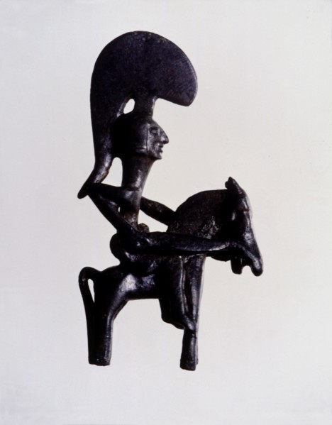 Iberian Bronze figure known as Warrior of the Bastida of the Alcuses, from Moixent (Valencia).