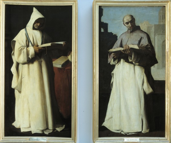 'Saint Artaldo' (Left) 'Saint Antelmo', from the Carthusian monastery of Our Lady of Defensión i?