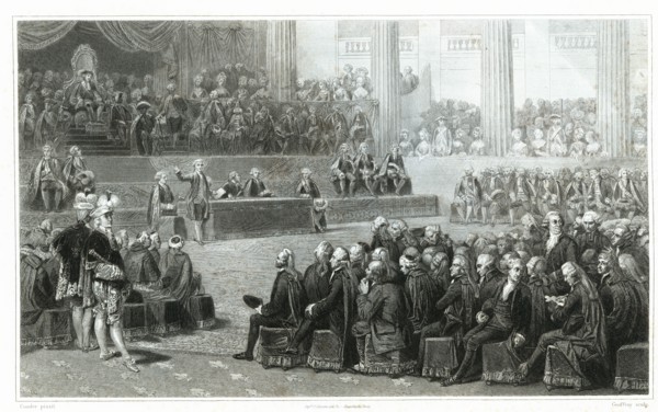 Meeting of the General States on May 5, 1789, engraving from 1853.