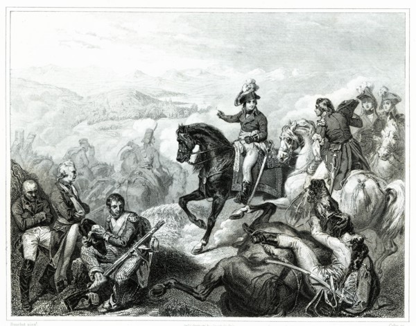 Battle of Zurich. General André Masséna (1758-1817) commanding his army defeats the Austrians, Ru?
