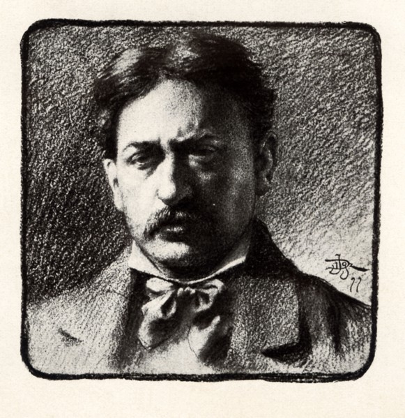 Celestino Sadurní Deop (1830-1896). Catalan engraver. Drawing from 1900.