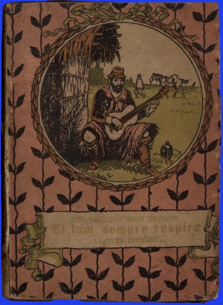 Cover of the novel 'El fum sempre respira', by Clovis Eimeric, 1920s.