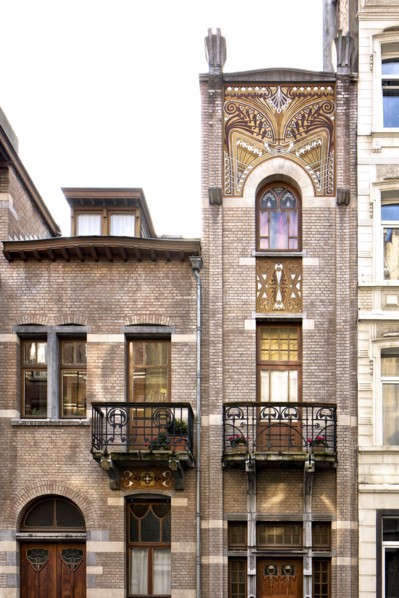 Maison-Atelier Albert Cortvriendt, (1900), 6-8 Rue de Nancy, Brussels, Belgium, c2014-2017. Artist: Alan John Ainsworth.