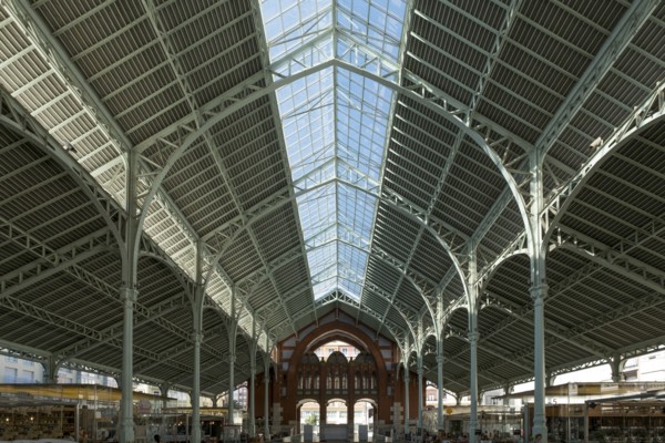 Mercado Central, Valencia, (c1914-1928), c2014-2017. Artist: Alan John Ainsworth.