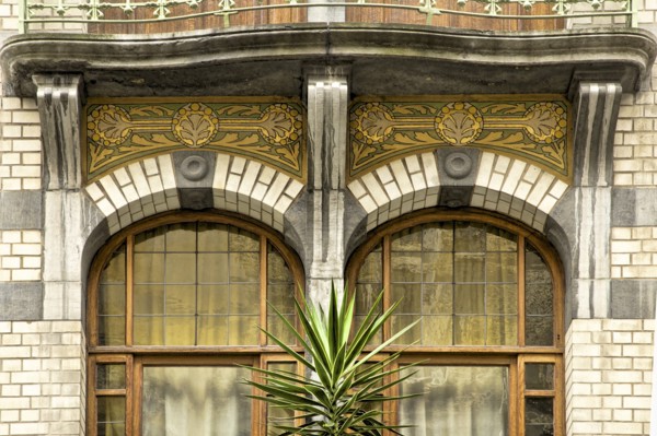 Miscellaneous Brussels art nouveau details, Belgium, c2014-c2017. Artist: Alan John Ainsworth.