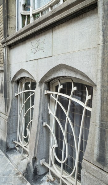 Miscellaneous Brussels art nouveau details, Belgium, c2014-c2017. Artist: Alan John Ainsworth.