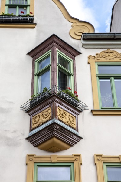 Jugenstil house, House, Untergraben 13, Weimar, Germany, (1905), 2018.. Artist: Alan John Ainsworth.