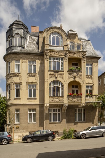 Jugenstil house, Villa Rauner, House, Cranachstrasse 10, Weimar, Germany, 2018. Artist: Alan John Ainsworth.