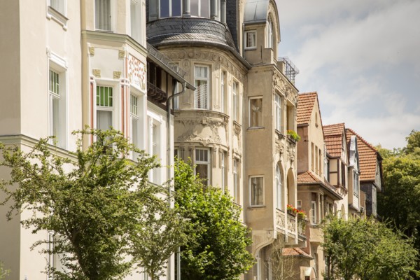 Jugenstil houses, House, Cranachstrasse , Weimar, Germany, 2018. Artist: Alan John Ainsworth.