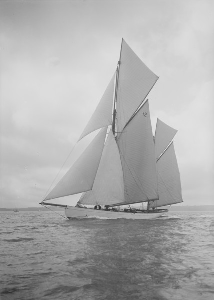 The 96 ft ketch 'Julnar', 1911. Creator: Kirk & Sons of Cowes.