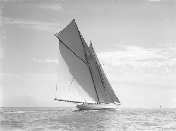 The schooner 'Meteor IV', 1911. Creator: Kirk & Sons of Cowes.
