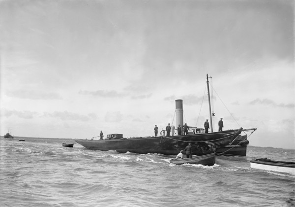 'HMY Britannia' before being sunk, July 1936. Creator: Kirk & Sons of Cowes.