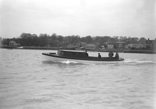 Mitcham 35ft steel motor launch. Creator: Kirk & Sons of Cowes.