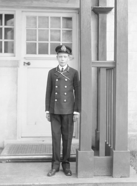 Prince Albert at the Royal Naval College, Osborne, Isle of Wight, 1910. Creator: Kirk & Sons of Cowes.