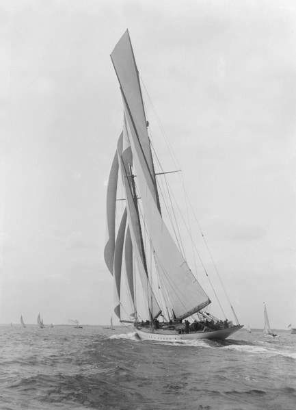 The spectacular 338-ton Big Class schooner 'Westward', 1926. Creator: Kirk & Sons of Cowes.