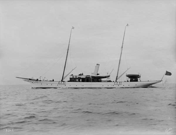 The steam yacht 'Anemone'. Creator: Kirk & Sons of Cowes.