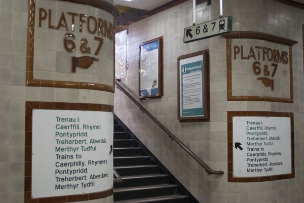 Cardiff train station, 2009. Creator: Ethel Davies.