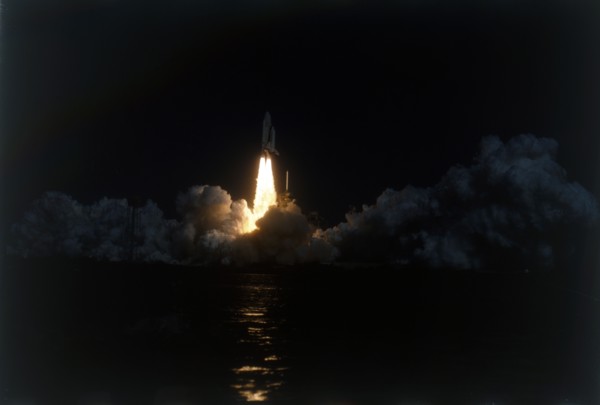 Space Shuttle 'Columbia' lifts off, Kennedy Space Center, Merritt Island, Florida, USA. Creator: NASA.