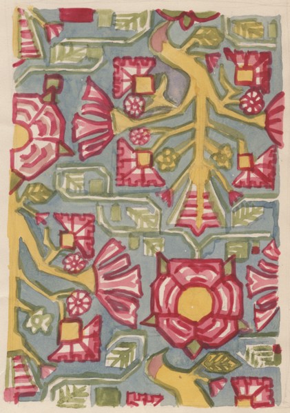 Floral design, c1950. Creator: Shirley Markham.