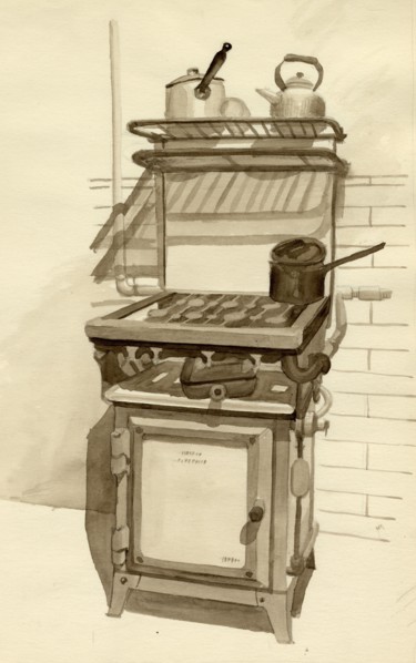 Gas stove, 1951. Creator: Shirley Markham.