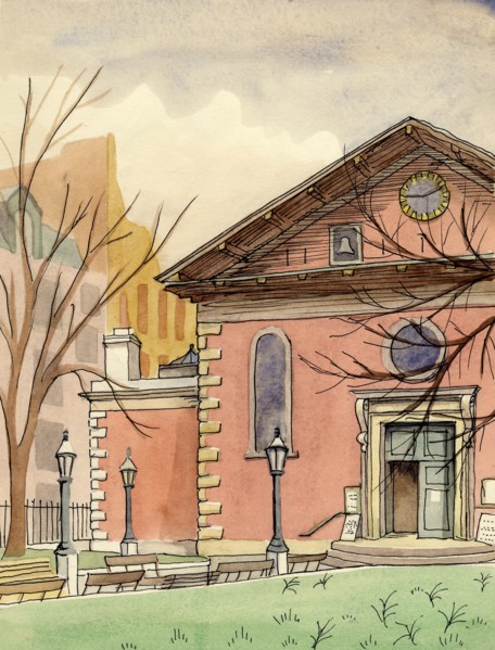 'St Paul's Church, Covent Garden', c1951.  Creator: Shirley Markham.