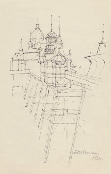 'Eastbourne Pier', c1950. Creator: Shirley Markham.