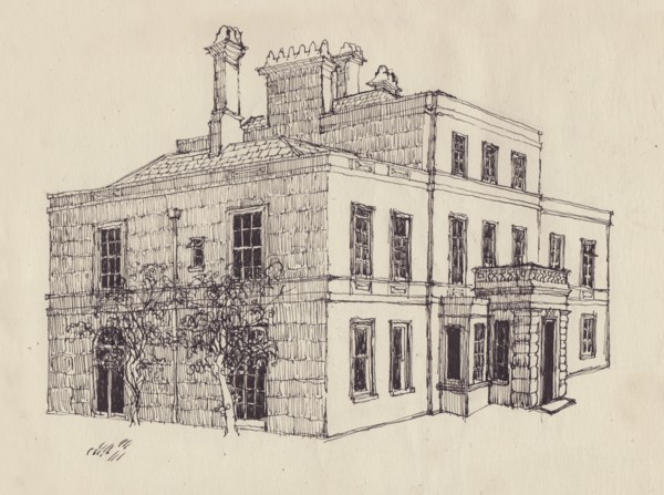 Georgian house, c1950. Creator: Shirley Markham.