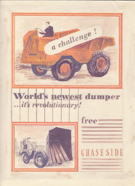 'World's newest dumper', c1950.  Creator: Shirley Markham.