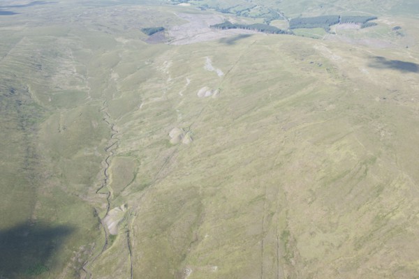 Spoil heaps and trackway, Blea Moor Tunnel, North Yorkshire, 2014