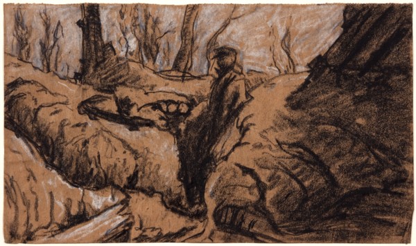 A Man in a Trench, c1914.