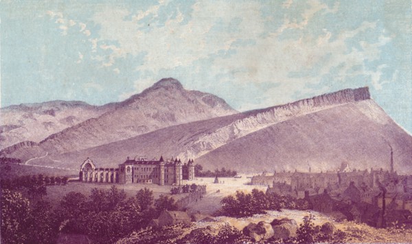 Holyrood Palace & Arthur Seat', c1880.