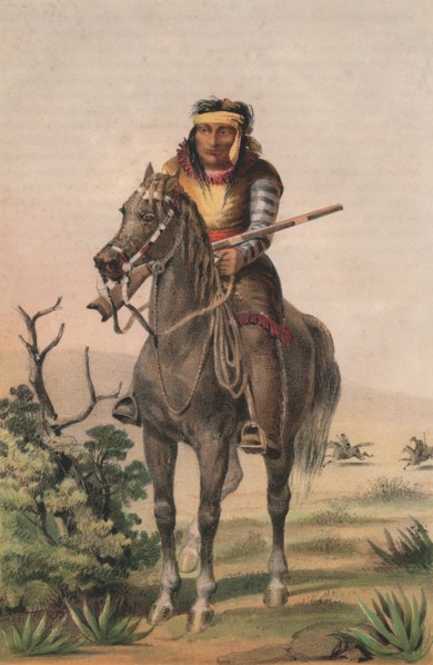'Lipan-Warrior', c1857. Creator: Sarony & Co.