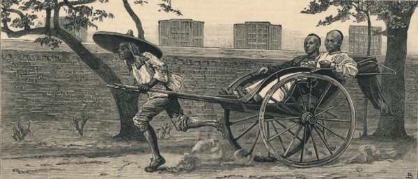 A "Jinriksha", or Chinese hand-carriage', c1883.