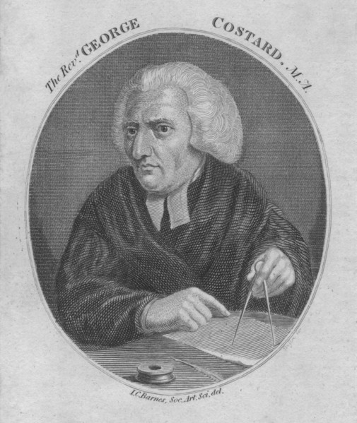 The Revd. George Costard. M.A.', (1805).