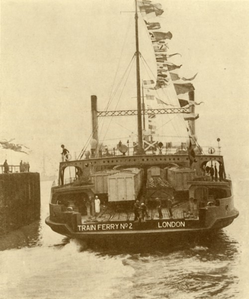 The Harwich-Zeebrugge Train Ferry', c1930.