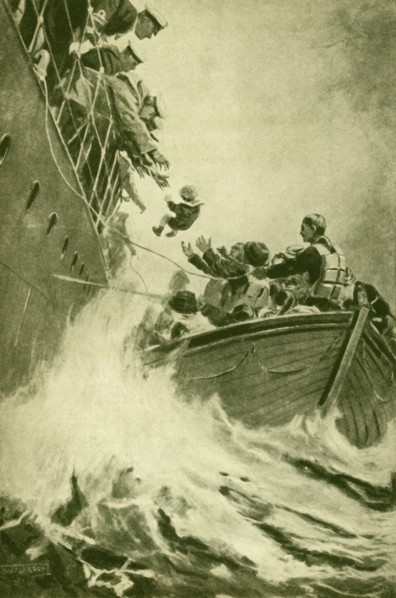 A Rescue at Sea', c1930.