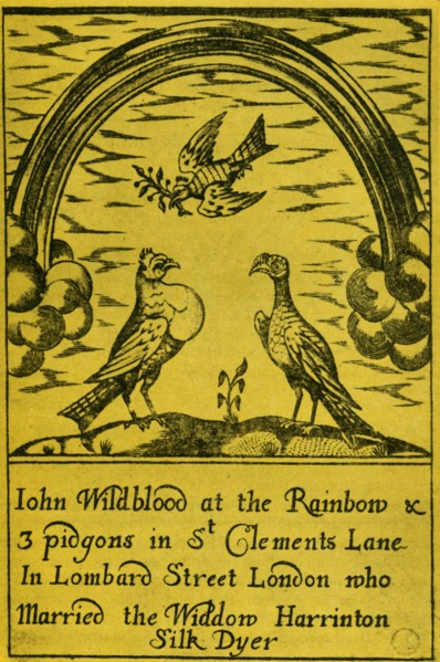 Trade card for a dyer's shop, 18th century, (1948).