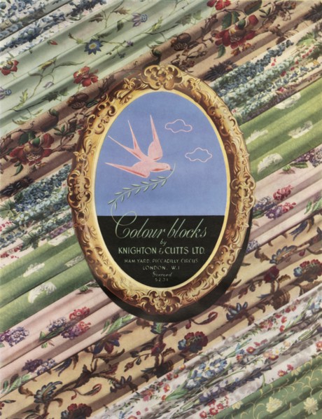 Colour blocks by Knighton & Cutts Ltd', 1941.