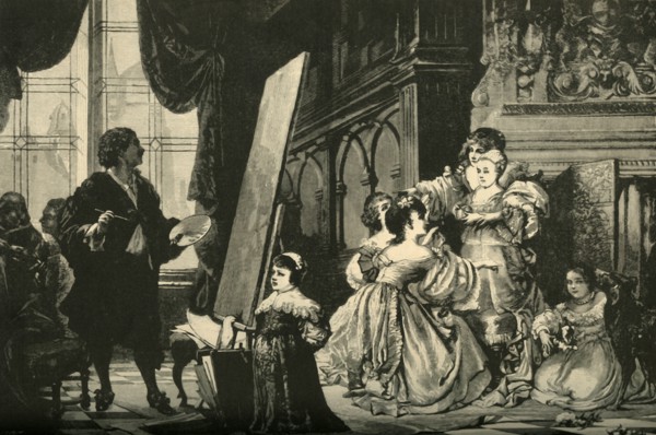 Vandyck Painting the Children of Charles I', 1883.