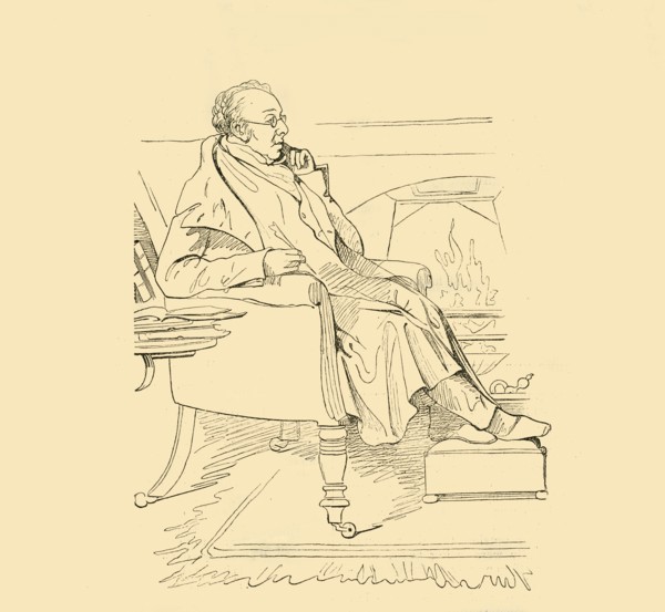 The Elder D'Israeli', c1840s, (1881).