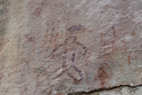 Pictography, Faical, San Ignacio, Cajamarca, Peru, 2015.