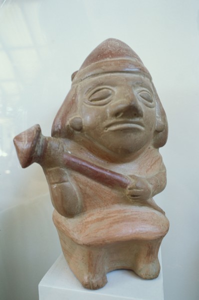 Warrior Sipan-Mochica Pottery, Lambayeque, Peru, 2015.