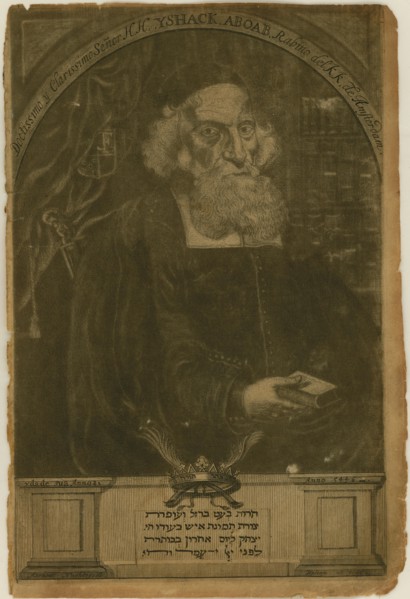 Portrait of Isaac Aboab da Fonseca (1605-1693) , 1681.