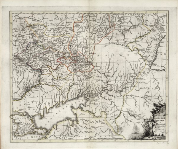 General Map of Azov Governorate, 1782.