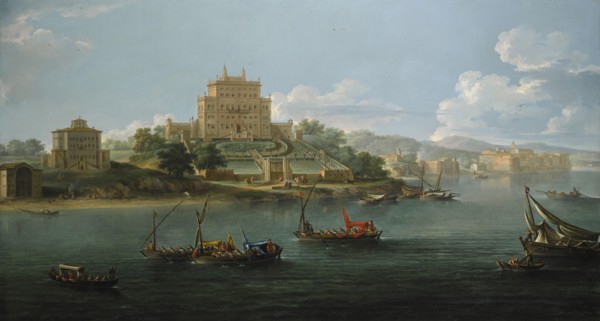 View of the Villa Costaguti and Villa Pamphilj Between Anzio and Nettuno.