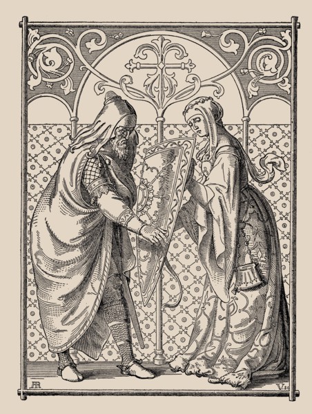 Die Nibelungen. Hagen's Shield Request, 1840-1841.