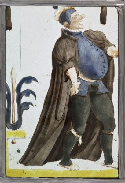 An actor declaiming, ca. 1600.