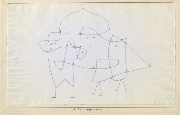 Zur Gruppe geschlungen (Enlacés en un groupe), 1930.